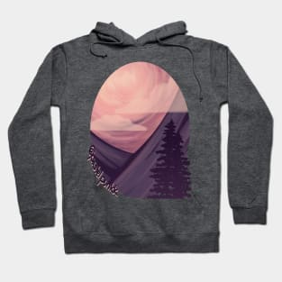 Pink Purple Scenery Hoodie